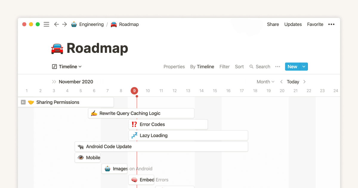 Timeline view - thumbnail