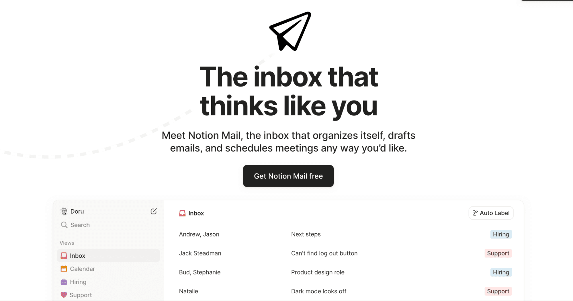 Notion Mail desktop app